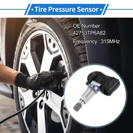 X AUTOHAUX Tire Pressure Sensor TPMS Sensor 315MHz No.42753TP6A82 for Honda Crosstour 2.4 3.5 2012-2015