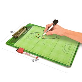 GoSports Dry Erase Coaches Board with 2 Dry Erase Pens