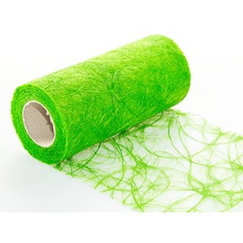 25 m x 20 cm Sizoweb® Vlies Original Tischband Tischläufer grün apfelgrün für Hochzeit, Weihanchten, Muttertag ...