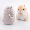 Hamster Keychains, Mini Plush Animal Charms Keyrings, Stuffed Backpack Handbag