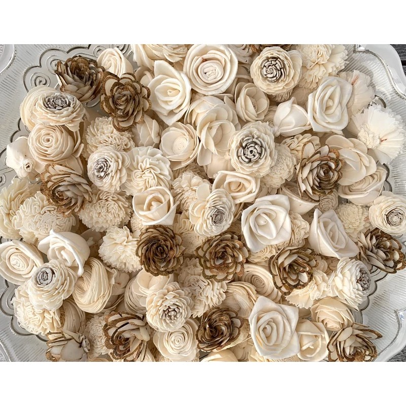 Mini Sola Wood Flowers Random Assortment - 50 Pack