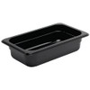 Vogue 1/4 Gastronorm Container 65mm 1.6 Litre Black Catering Food