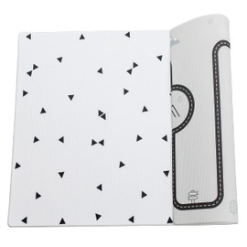 LITTLE Bot Ofie Mat, Soft Baby Play mat, Reversible Foam Floor mat, 6.5 ft x 4.5 ft, Durable and Non-Toxic (Country Road, Large)