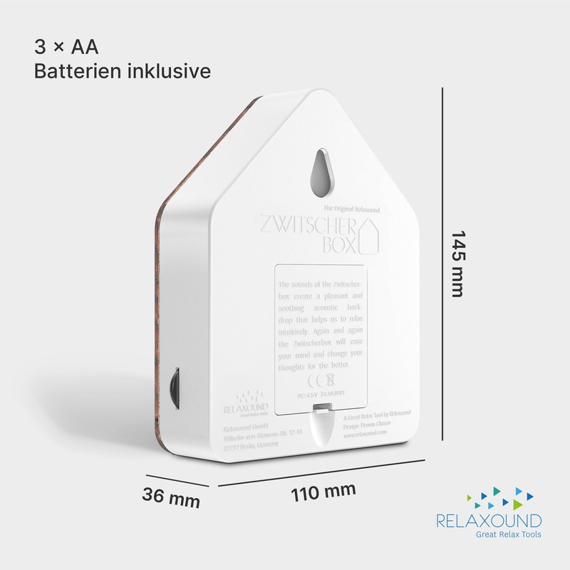 RELAXOUND Original chirping box wood solid wood front bamboo