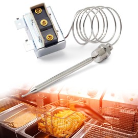 1177 High Limit Fryer Switch LCCM2003000 Replacement for ATOSA 301030005 Gas Fryer Hi Limit Thermostat with 3/8" Mpt Stuff Box Hi Limit 232℃/450°F