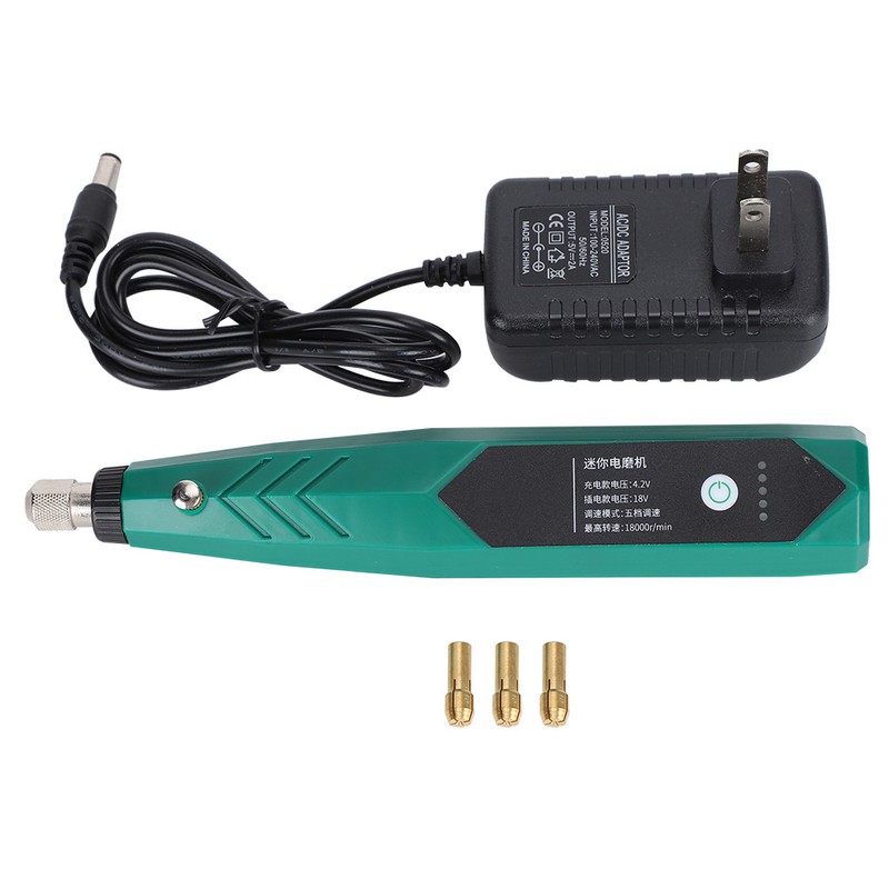 Electric Grinder Small HandHeld Jade Polishing Engraving 18000 RPM Chargable