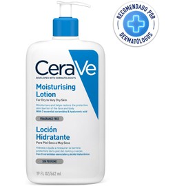 CeraVe Loción Hidratante 562ml Hidrante diario para rostro y cuerpo para piel seca a muy seca