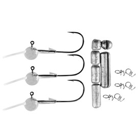 LMAB Lipjig Jig Hook with Diving Shovel for Rubber Fish - Hook for Fishing for Zander, Pike & Perch, Zander Fishing (Hook Size 4/0, Running Depth 0.8-1.6 m (30°))