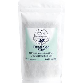 Natural Elephant Dead Sea Bath Salt Travel and Trial Sizes |100% Natural and Pure| Fine and Coarse Grain | for Bathing and Relaxation of Body and Mind (4 oz Trial Size, Coarse Grain)
