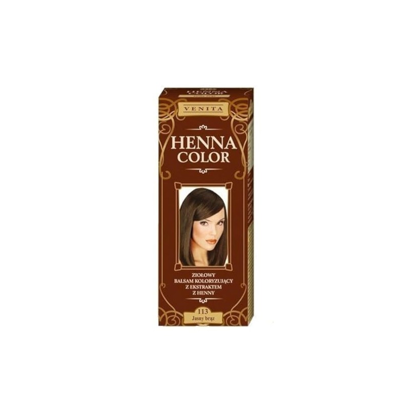 Henna Color 113 Light Braun Hair Balsam Hair Color Effect