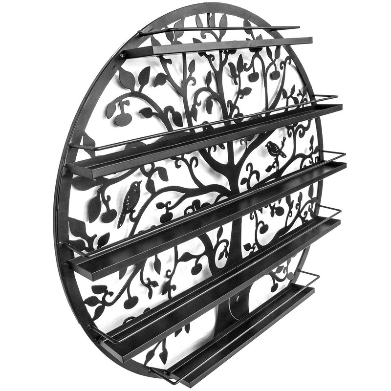 Sorbus Wall Mounted 5 Tier Nail Polish Rack Holder -