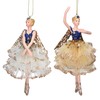 Gisela Graham Cream Blue & Gold Resin and Fabric 16