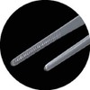 TRUSCO Stainless Steel Tweezers 115, Silver, 4.5 inches (115 mm),