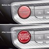 BLAKAYA Compatible with Engine Start Stop Button Sticker Carbon Fiber