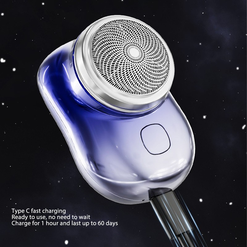 Electric Mini Beard Trimmer for Men USB Rechargeable Waterproof Portable