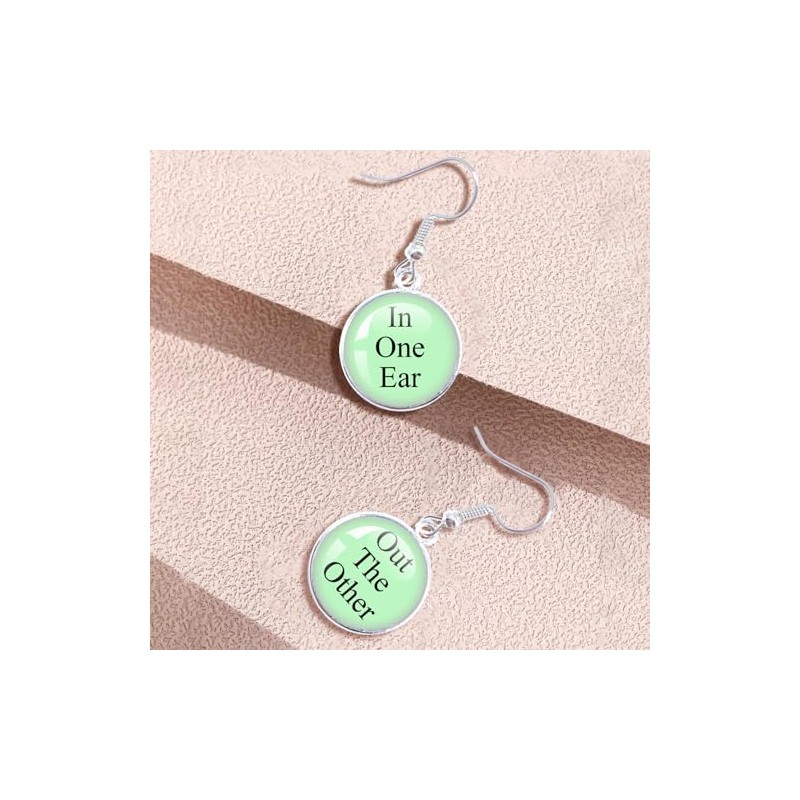 Funny Earrings In One Ear and Out the Other Earrings