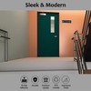 Floor Sign for Wall, Clear Acrylic with Black Plastic, Durable,