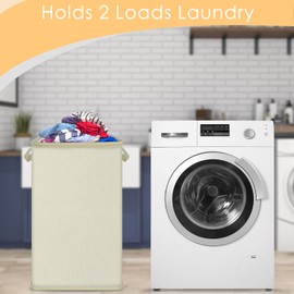 SNIGJAT Large Laundry Hamper, Tall Laundry Hamper with Sturdy Handles, Hampers for Laundry, Rectangular Dirty Clothes Hamper for Bedroom, Extra Large Laundry Basket for Clothes Toys, 80 L