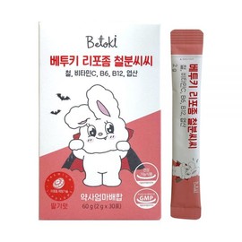 Betuki Liposome Iron CC Iron Vitamin C 2g x 30 packets 1 / 베투키 리포좀 철분씨씨 철분 비타민C 2g x 30포 1개