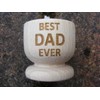 FastCraft Best DAD Ever Greatest Fathers Day Wooden Egg Cup