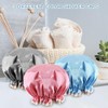 Gorros de Baño 3 Paquetes,Gorros de baño impermeable satinado para