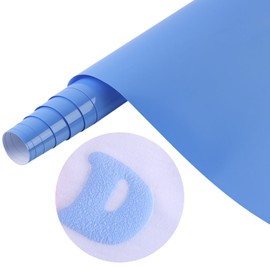 Tintnut Blue Puff Vinyl Heat Transfer - 10" x 6ft 3D Dark Blue Puff HTV Roll Heat Transfer Vinyl Foaming Colorful Puffy Ron on Vinyl for T-Shirts DIY