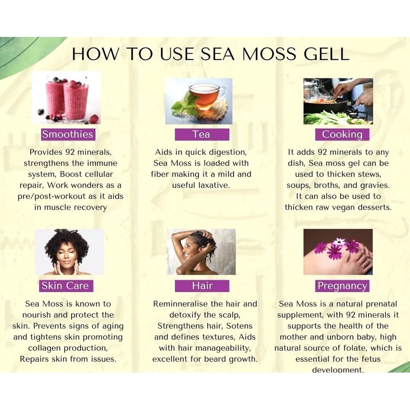 Wild crafted Sea Moss (Irish moss) from the pristine Caribbean