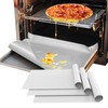 Demiwise 3 Pack Silver Oven Liners for Bottom of Oven,