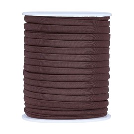 Craftdady 5mm Braided Elastic Cord for Headband Sewing Coconut Brown