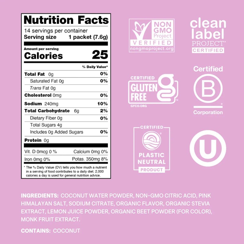 Mezcla De Electrolitos Que Cura La Hidratación Con Sabor A