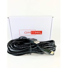 OMNIHIL 30 Feet Long High Speed USB 2.0 Cable Compatible with ITEKNIC BH004,BH003,BH001 TWS Bluetooth Earbuds