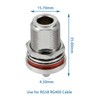 Vecys 5pcs N Bulkhead Female Crimp RF Connector 50 Ohm