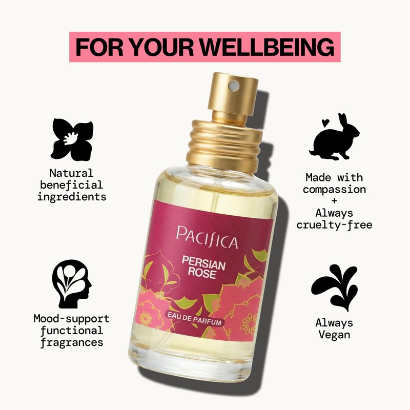 Pacifica Beauty, Persian Rose Clean Fragrance Spray Perfume, Made with