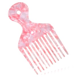 Hair Picks for Women, 4.8 Inches Afro Picks for Men, Pink Tool for Detangling Lifting Unisex Design Natural Hair Care (Pink)