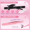 Crislashes V02 Eyelash Extensions Set, 480 Pieces, 10-18 mm, Cluster
