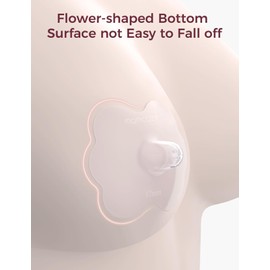 Momcozy Nipple Shield, Floral Contact Nipple Shield for Breastfeeding Moms with Flat or Inverted Nipples, Made Without BPA/BPS, 24mm, 1 Pair