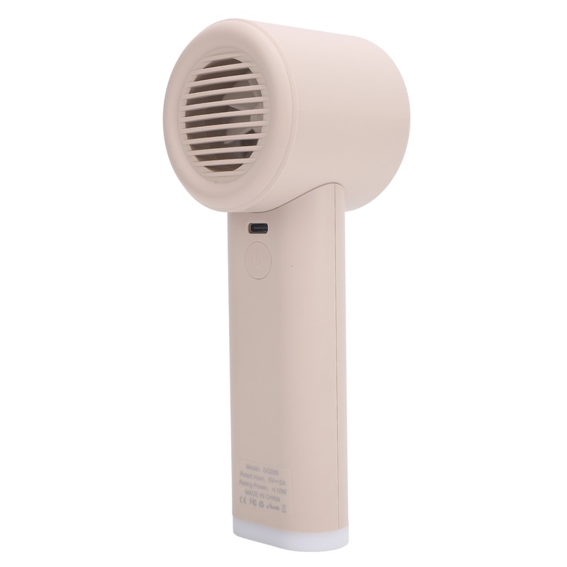 Handheld Fan LED Display Power Adjustable Portable Fan Night Light