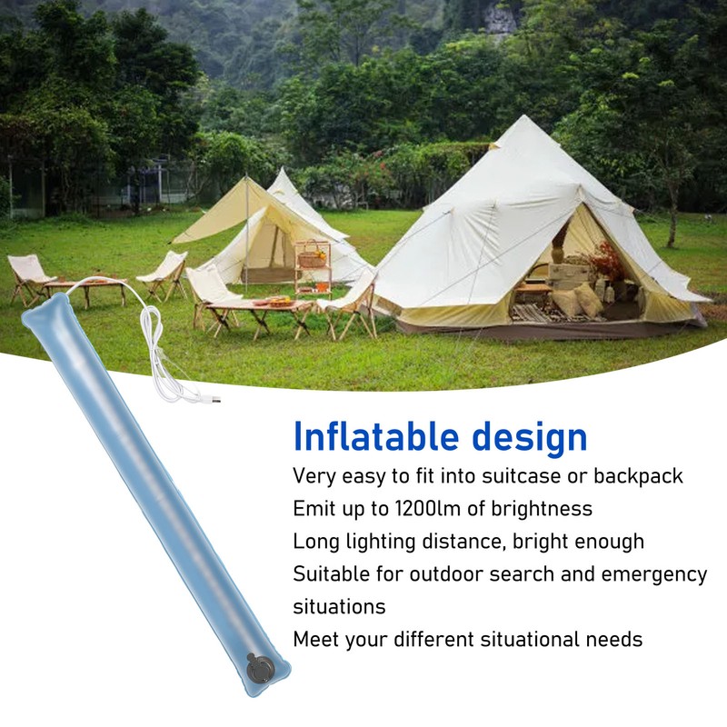 Inflatable Camping Lantern Collapsible Portable USB Magnetic Outdoor LED Tent
