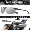 Duco Men's Sports Polarized Driving Carbon Fiber Sunglasses for Men