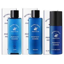 비버리힐스폴로클럽 퍼펙트옴므 스킨1개 + 로션1개 + 올인원에센스1개 Beverly Hills Polo Club Perfect Homme Skin 1pc + Lotion 1pc + All-in-One Essence 1pc