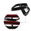 Tailpipe Cover, 2-Piece Car Stainless Steel Black Exhaust Tailpipe End