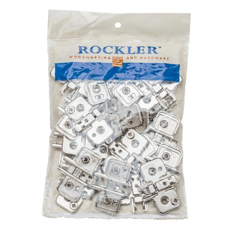 Blum 173H7100 CLIP Top Frameless Mounting Plates, 20-Pack