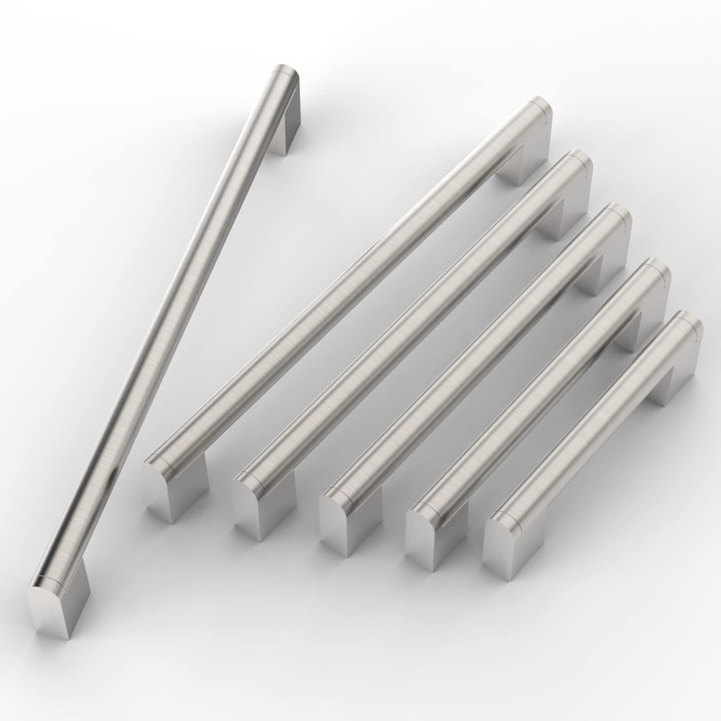 FURNIWARE 10 Pack Cabinet Pulls, Hardware Drawer Handles, Stainless Steel