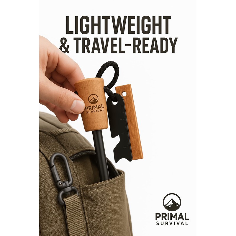 Primal Survival Kits: Flint and Steel Fire Starter - Ferrocerium