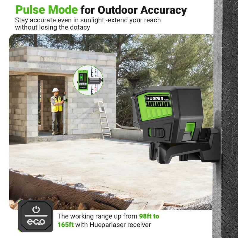 HUEPAR 2 Point Cross Line Self Leveling Laser Alignment Tool