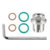A ABSOPRO Oil Drain Plug Set, Oversize Piggyback Drain Plug,