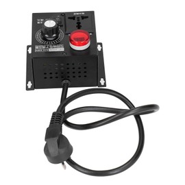 AC Voltage Regulator, SCR Voltage Dimmer, 4000W Anti-Surge AC110/220V Home Appliance Dimming Applications Speed ​​Regulation Factories (AU Plug)