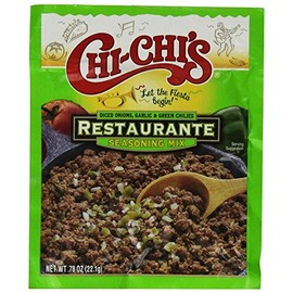 CHI-CHI'S Restaurante Seasoning Mix, Diced Onions, Garlic, and Green Chiles, 0.78 oz package