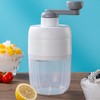 Manual Shaved Ice Maker Portable Transparent Ice Box Hand Ice
