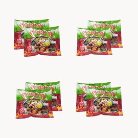 ThaSiam Instant Nam Tok Dried Rice Stick Noodles with Spicy Sauce 4.2 oz - Pack of 8